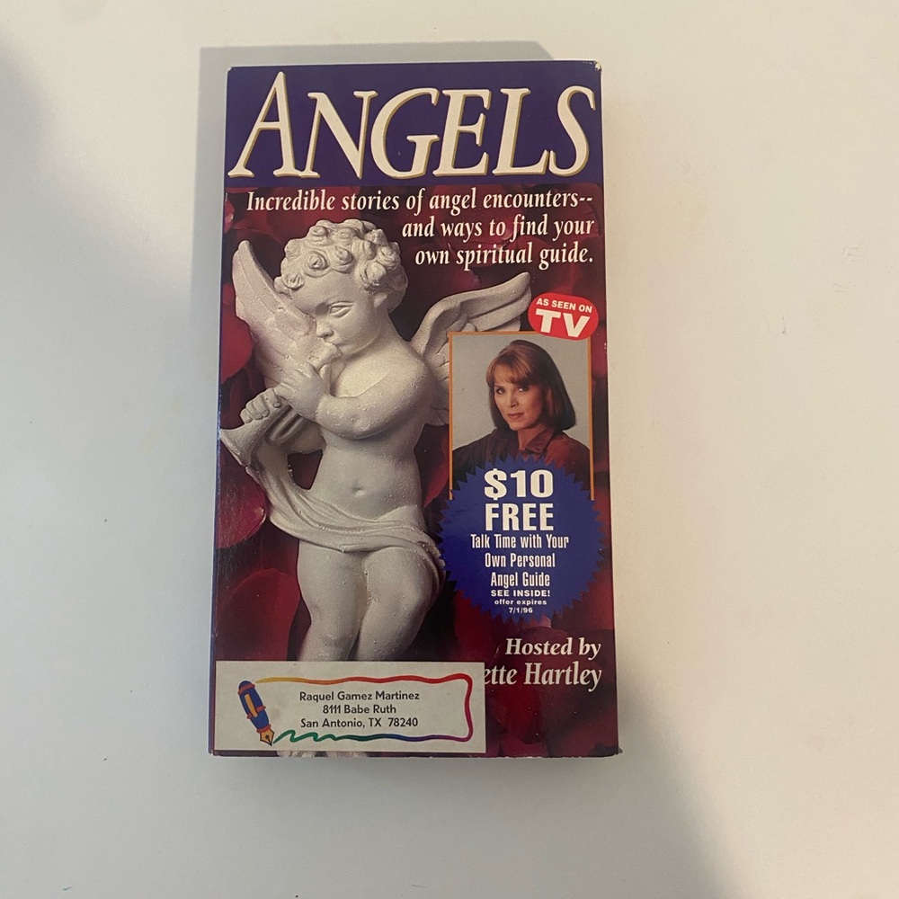 Collection VHS tape entitled "ANGELS: Incredible Stories of Angel Encounters